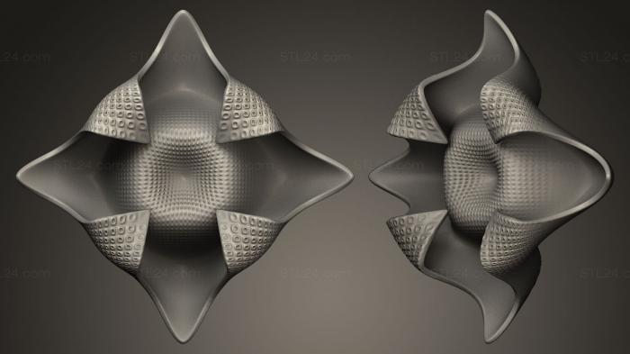 Geometrical panel (Wasabi Dish B Sides, PGM_0218) 3D models for cnc